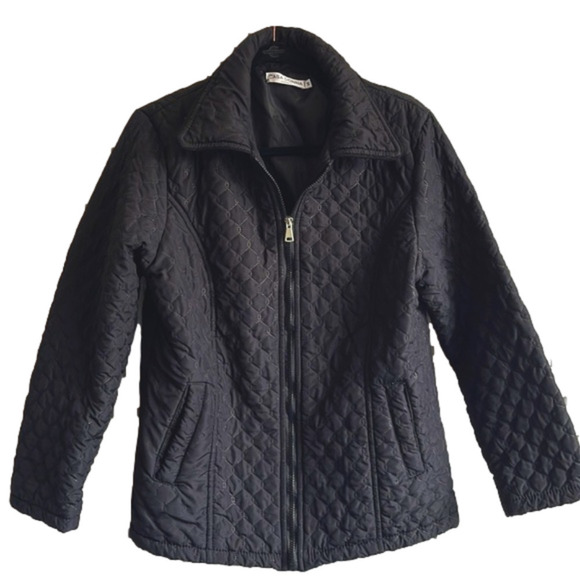 CASA Donna Black Quilted Jacket (M) - Picture 1 of 6